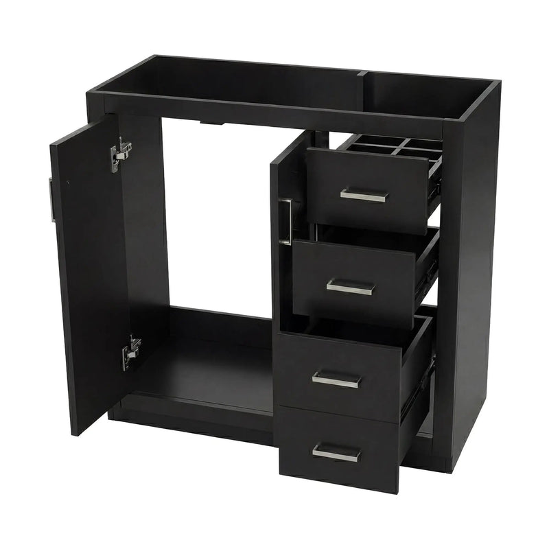 Retro Style Bathroom Vanity, 3 Drawers & Soft Closing Doors by HouseOfZazla