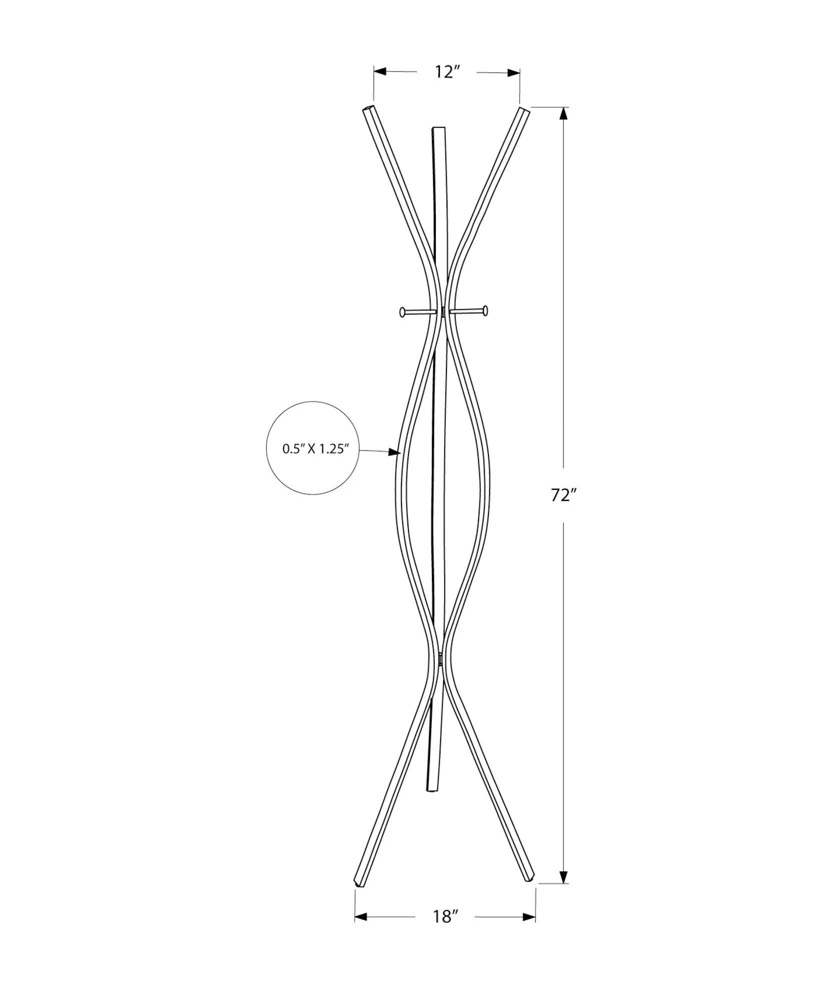 Free Standing Coat Rack 3 Hooks For Entryway by Unique Piece Furniture