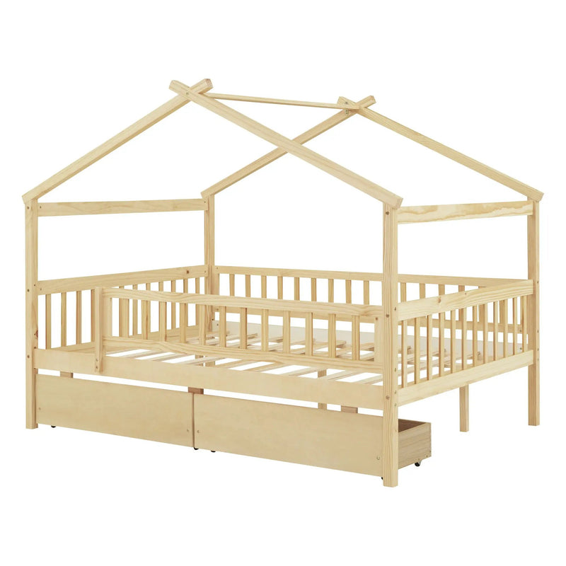 House Bed With 2 Drawers by HouseOfZazla