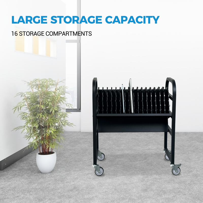 16-Device Mobile Open School Charging Cart Station by HouseOfZazla