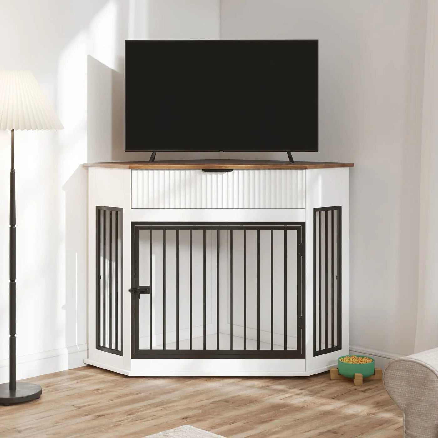 Corner Dog Crate by HouseOfZazla
