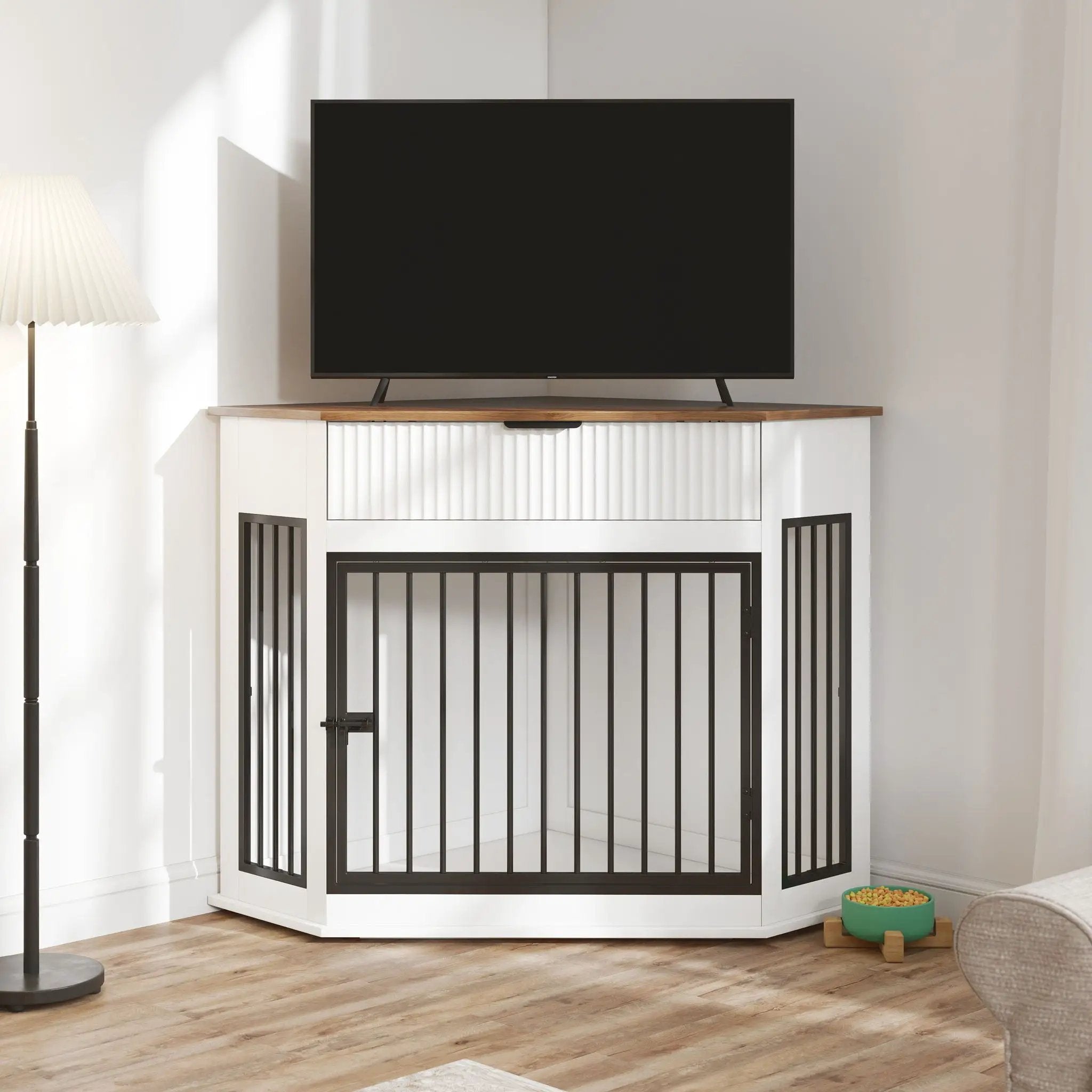 Corner Dog Crate by HouseOfZazla
