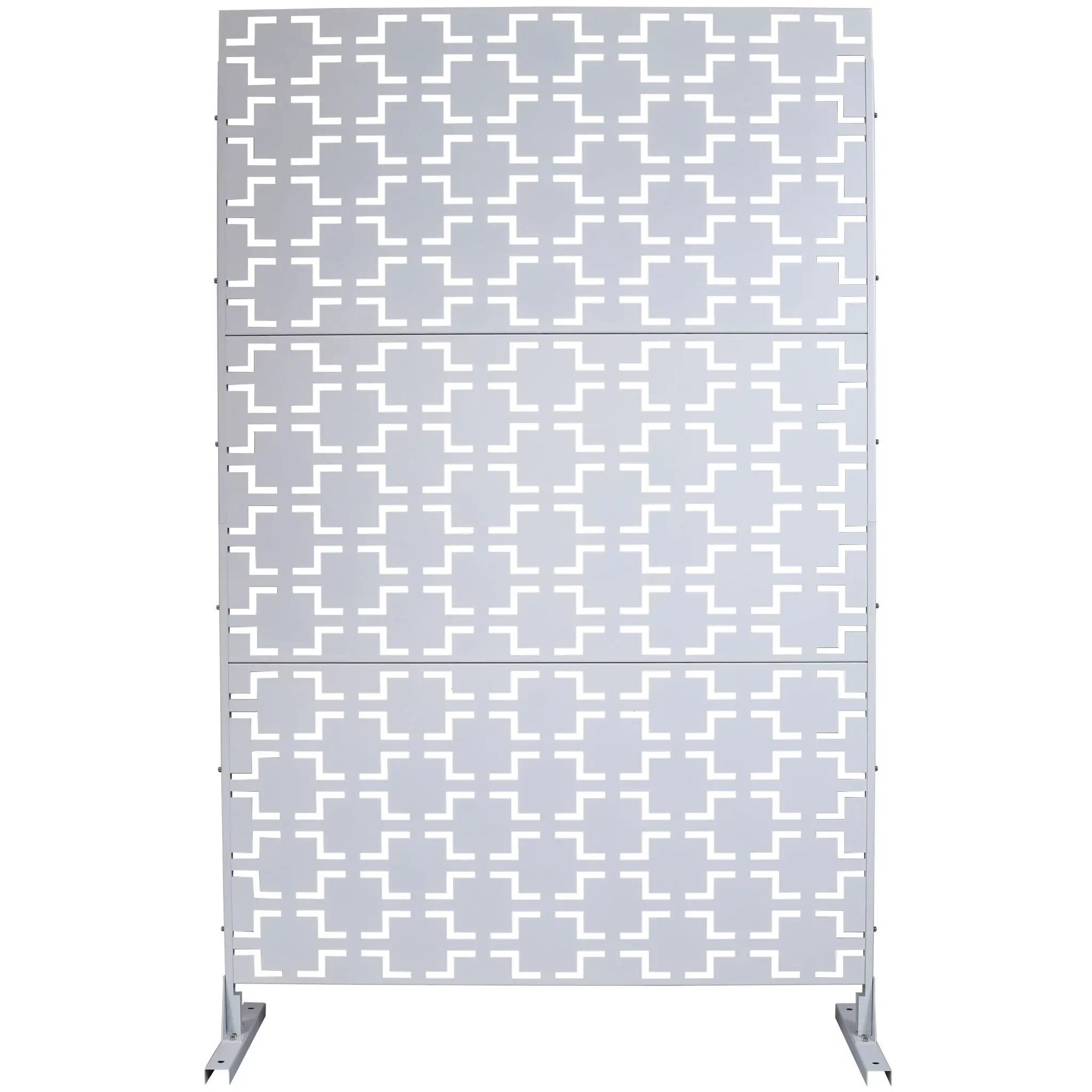 Outdoor & Indoor Metal Privacy Freestanding Decorative Screen by Unique Piece Furniture