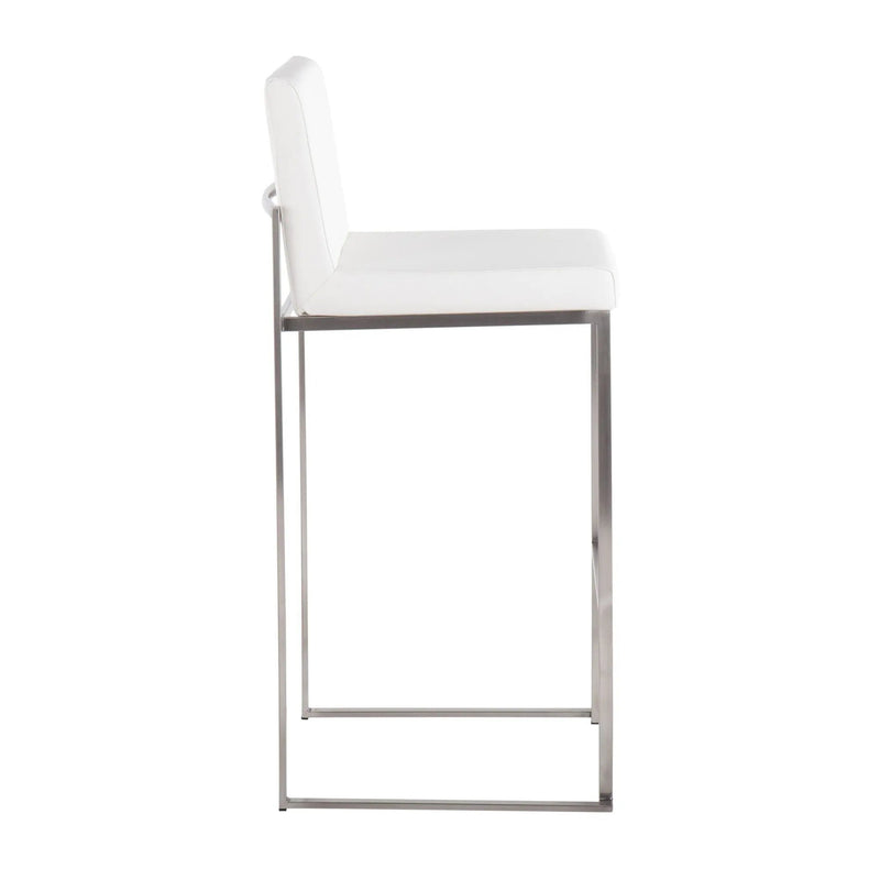 Fuji - Contemporary And Modern Elegance High Back Barstool by HouseOfZazla