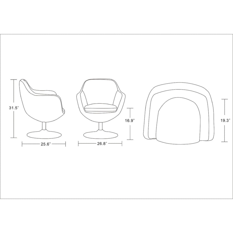 Caisson - Swivel Lounge Chair by HouseOfZazla