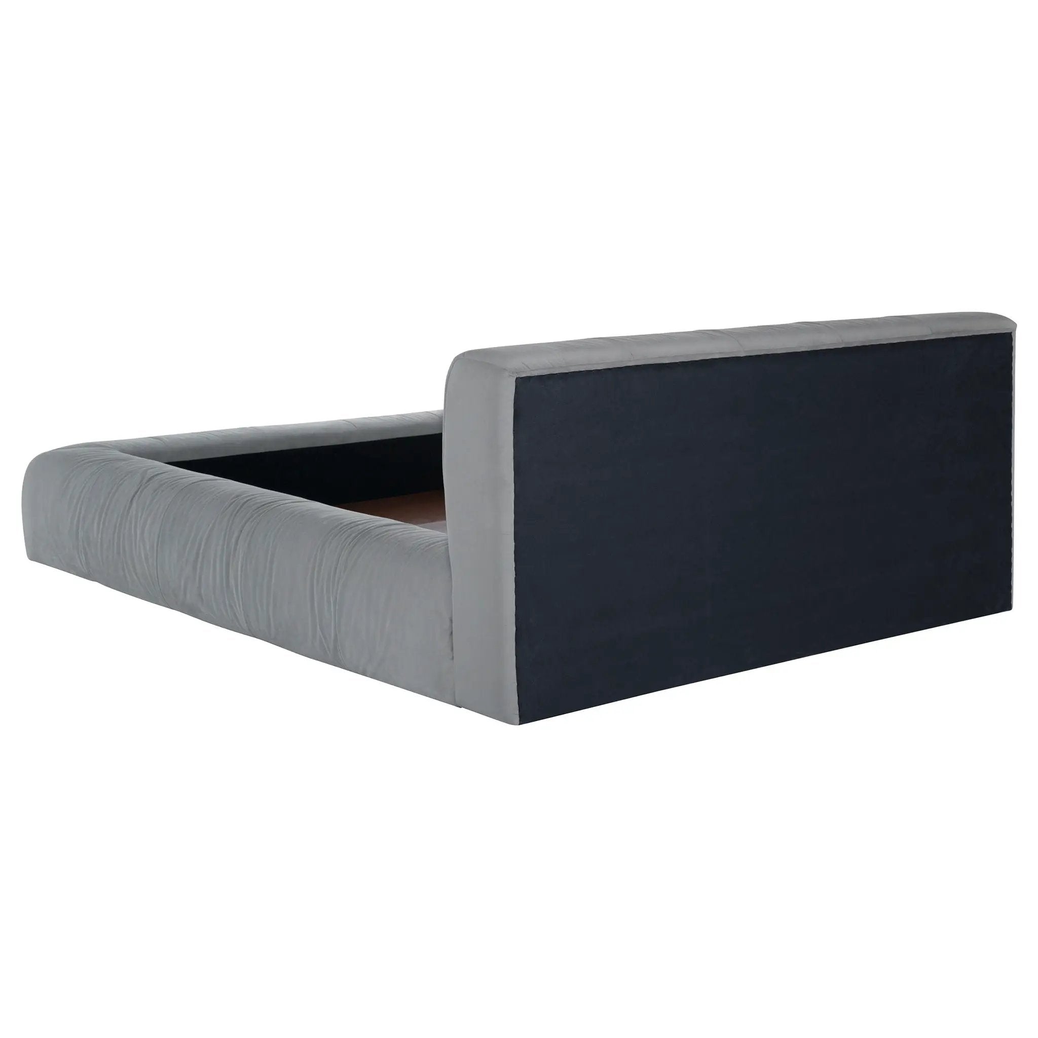 Wilshire Upholstered Queen Platform Bed Grey by Unique Piece Furniture
