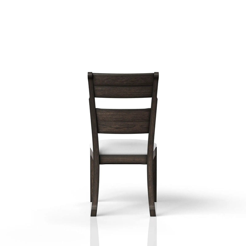 Upholstered Seat Side Chair - Chocolate by HouseOfZazla
