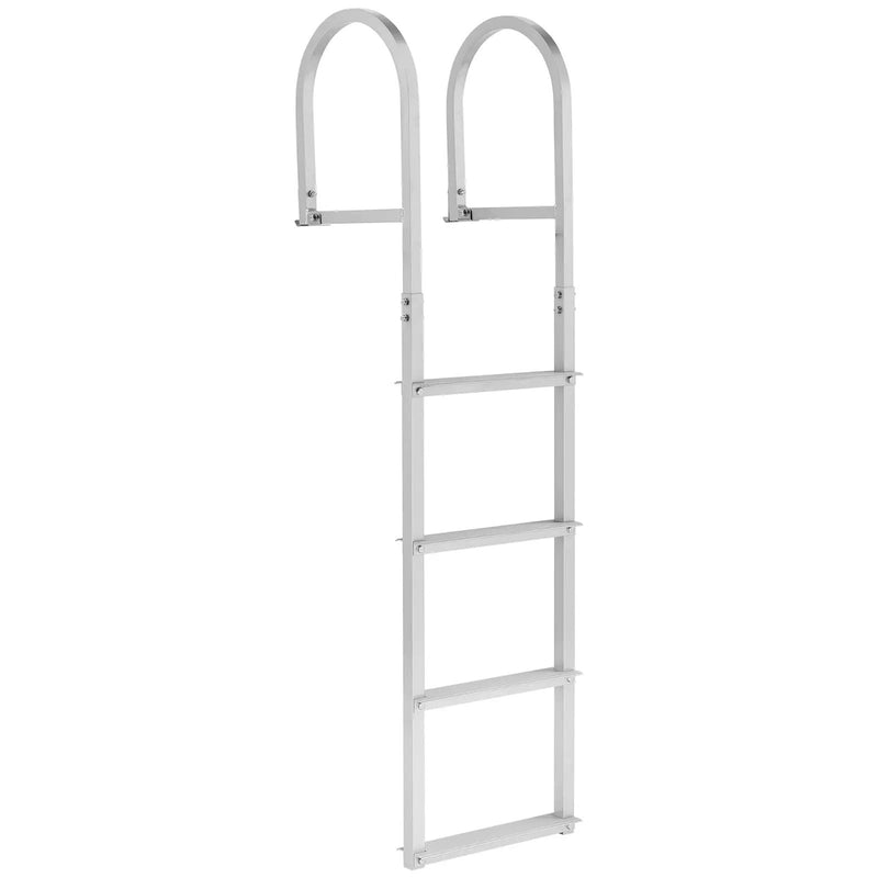 Removable Dock Ladder, 4 Steps, Aluminum Alloy Pontoon Boat Swim Ladder by HouseOfZazla