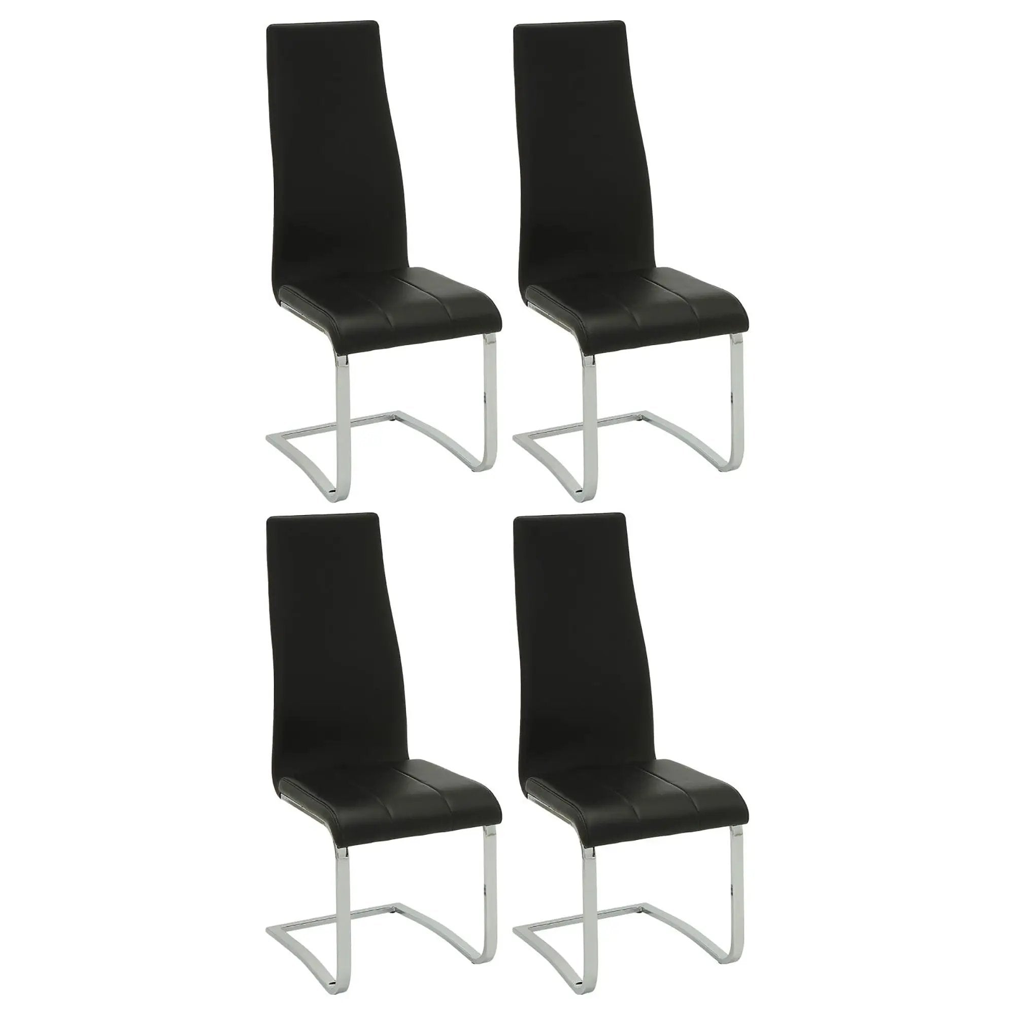 High Back Side Chairs Dining Chairs With Padded Upholstery (Set of 4) by HouseOfZazla