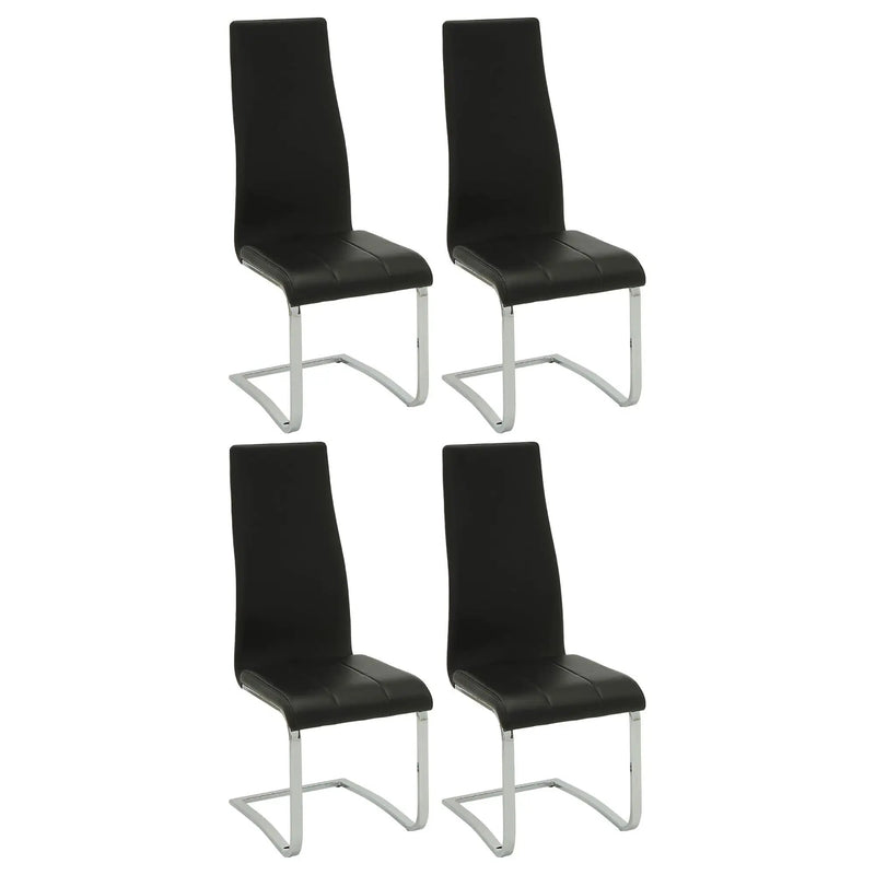 High Back Side Chairs Dining Chairs With Padded Upholstery (Set of 4) by HouseOfZazla