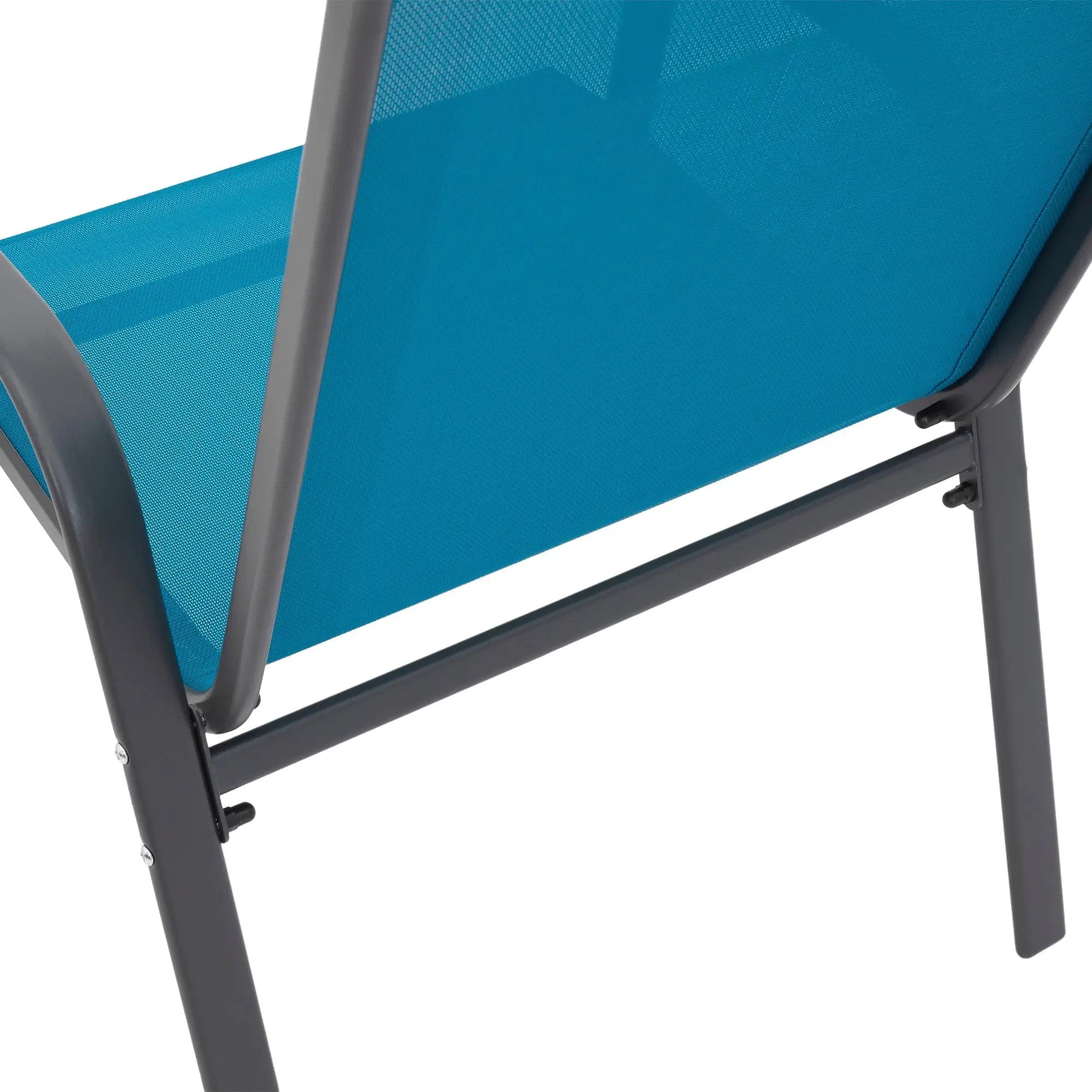 8 Piece Patio Chairs, Outdoor Camping Chairs with Breathable Textilene Fabric by HouseOfZazla