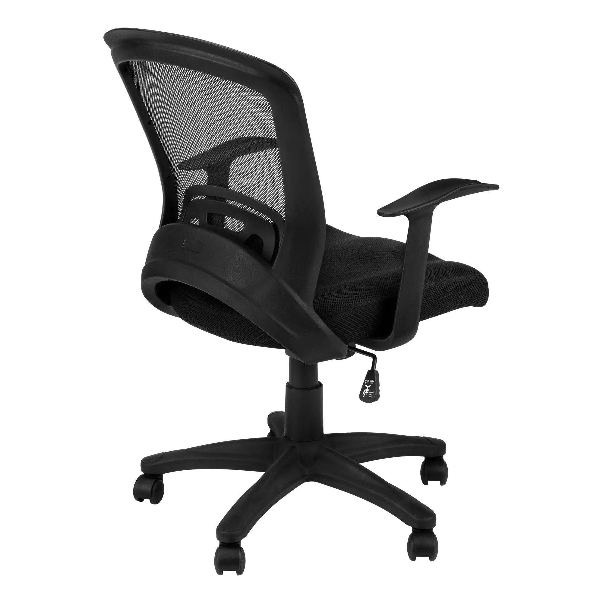 Office Chair, Adjustable Height, Swivel, Ergonomic, Armrests, Mesh - Black by Unique Piece Furniture