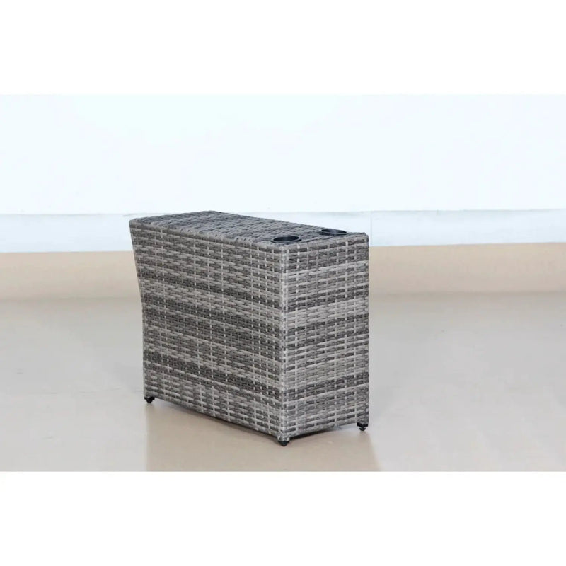 Shick Outdoor Side Table - Gray Mix by Unique Piece Furniture