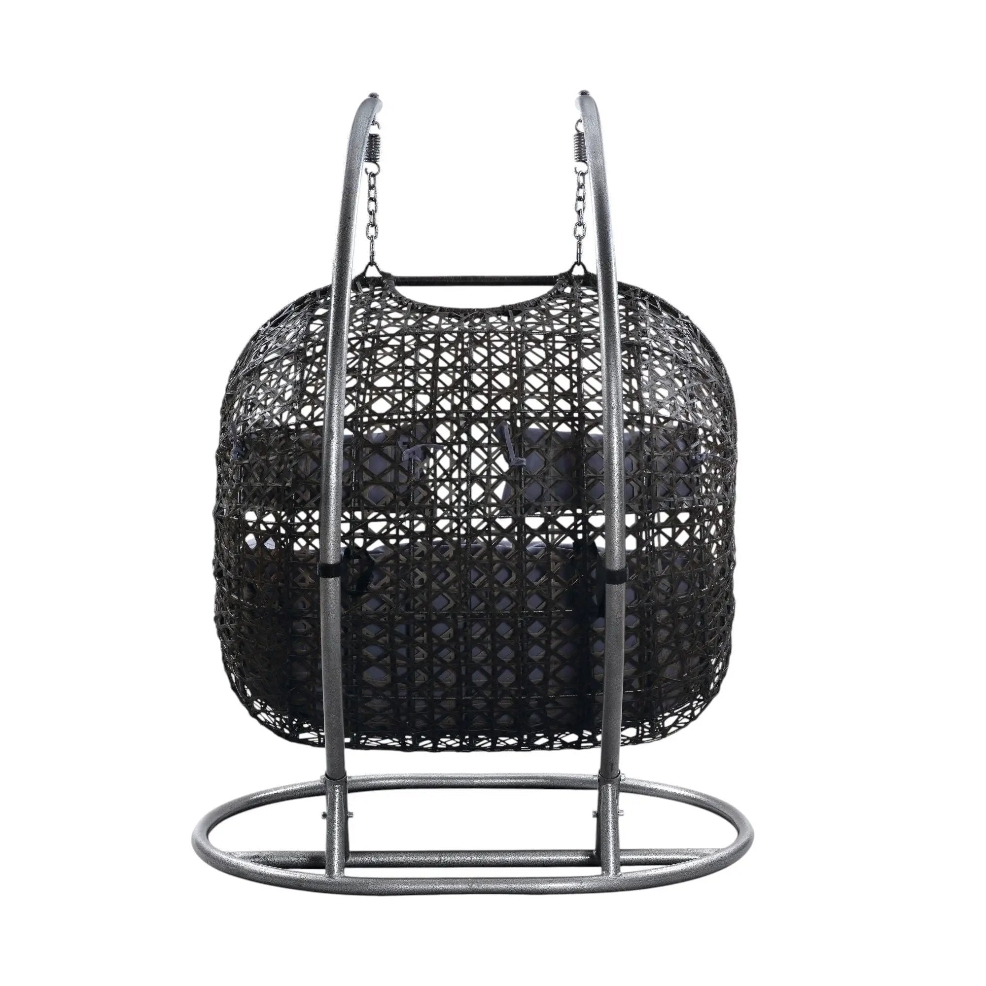 Vasant - Wicker Hanging Chair - Gray by Unique Piece Furniture