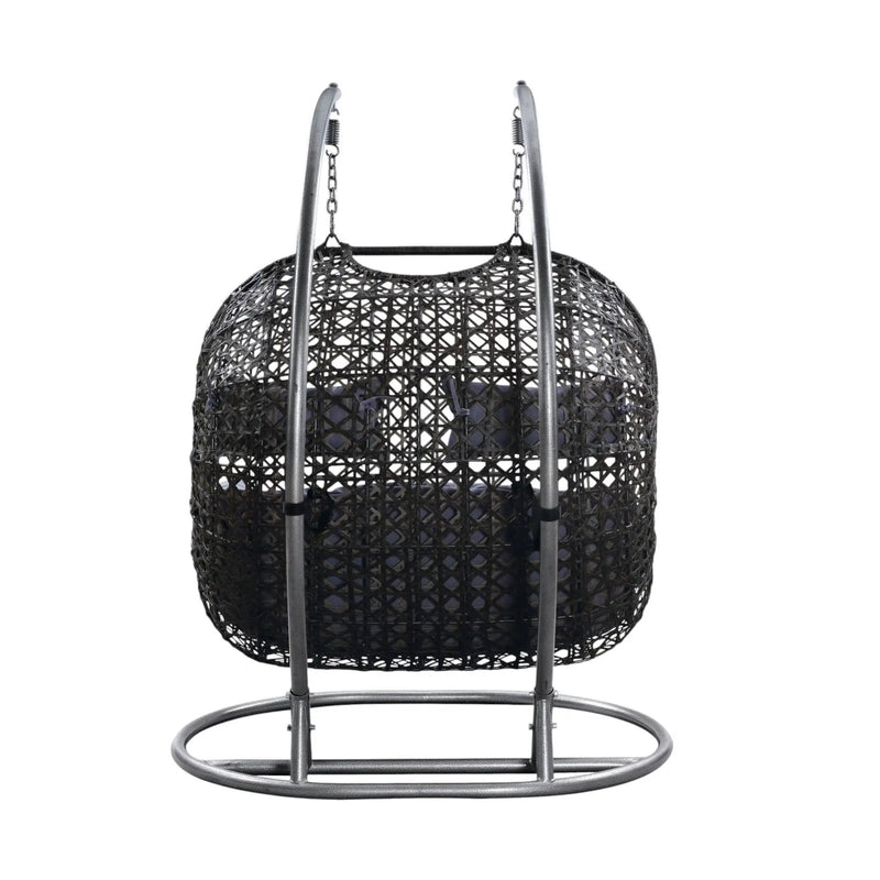 Vasant - Wicker Hanging Chair - Gray by Unique Piece Furniture