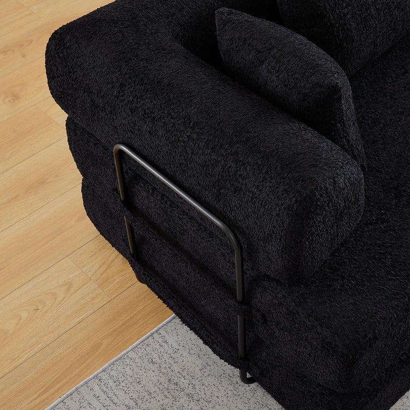 Convertible Sleeper Sofa Bed With Cylindrical Pillow by HouseOfZazla