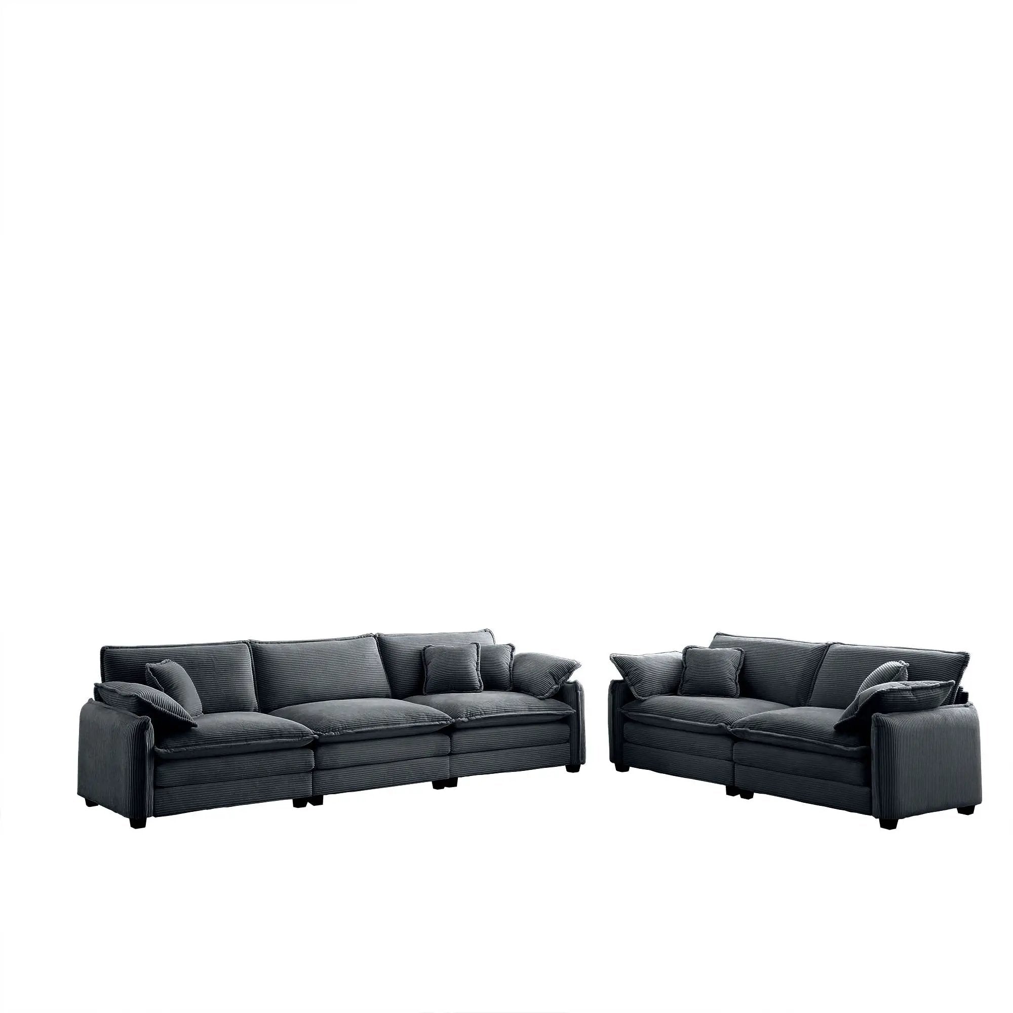 Family Sofa Set - Deep Seat Sofa for Home Cinema and Living Room by HouseOfZazla