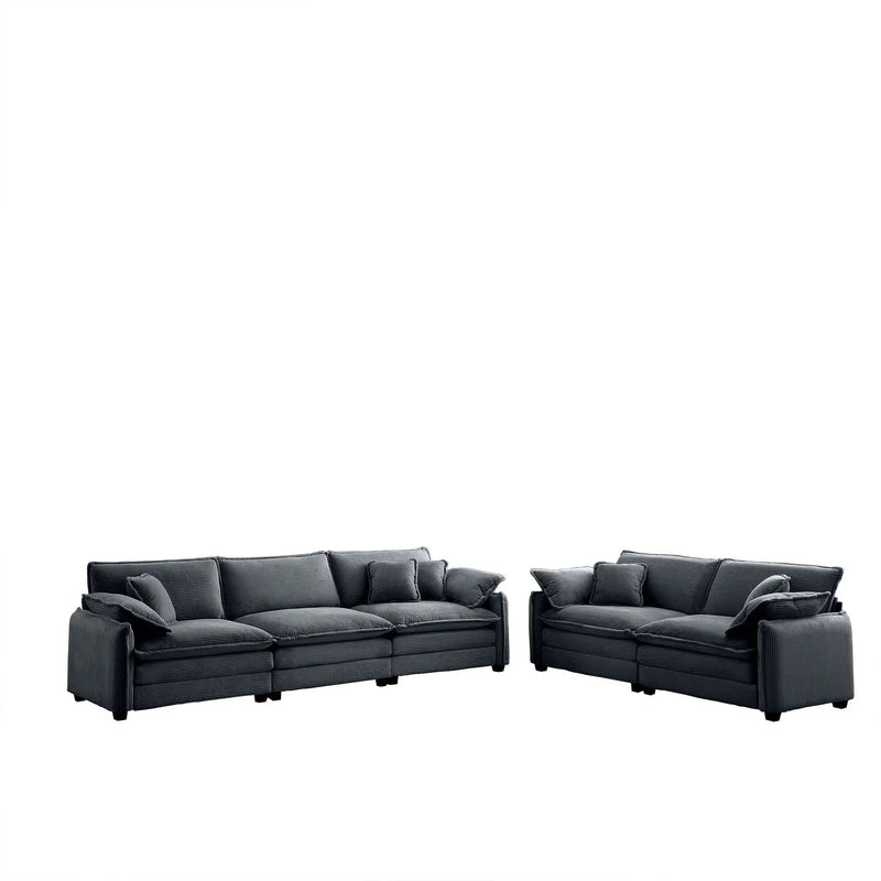 Family Sofa Set - Deep Seat Sofa for Home Cinema and Living Room by HouseOfZazla