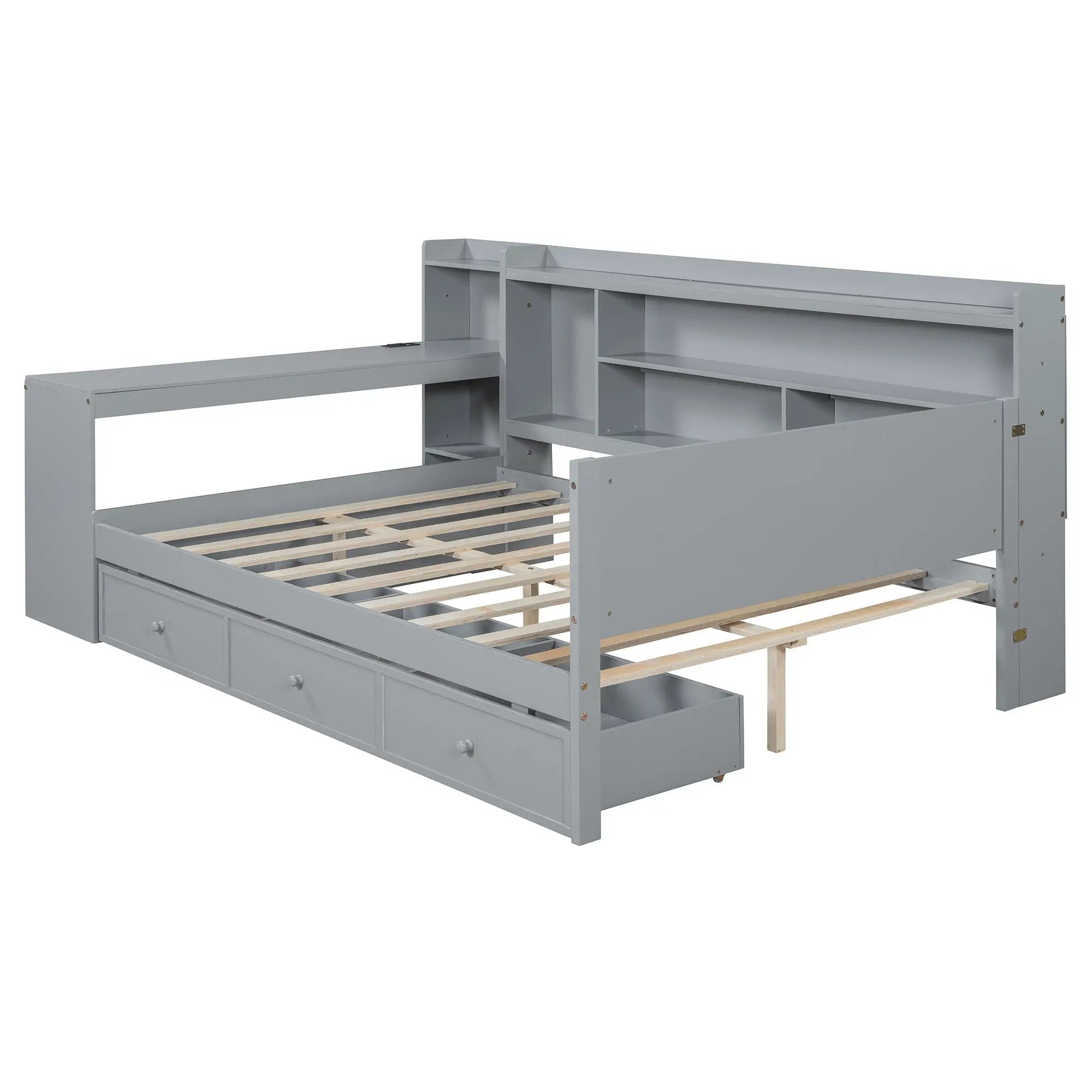 Daybed With 3 Drawers USB Ports And Desk by HouseOfZazla