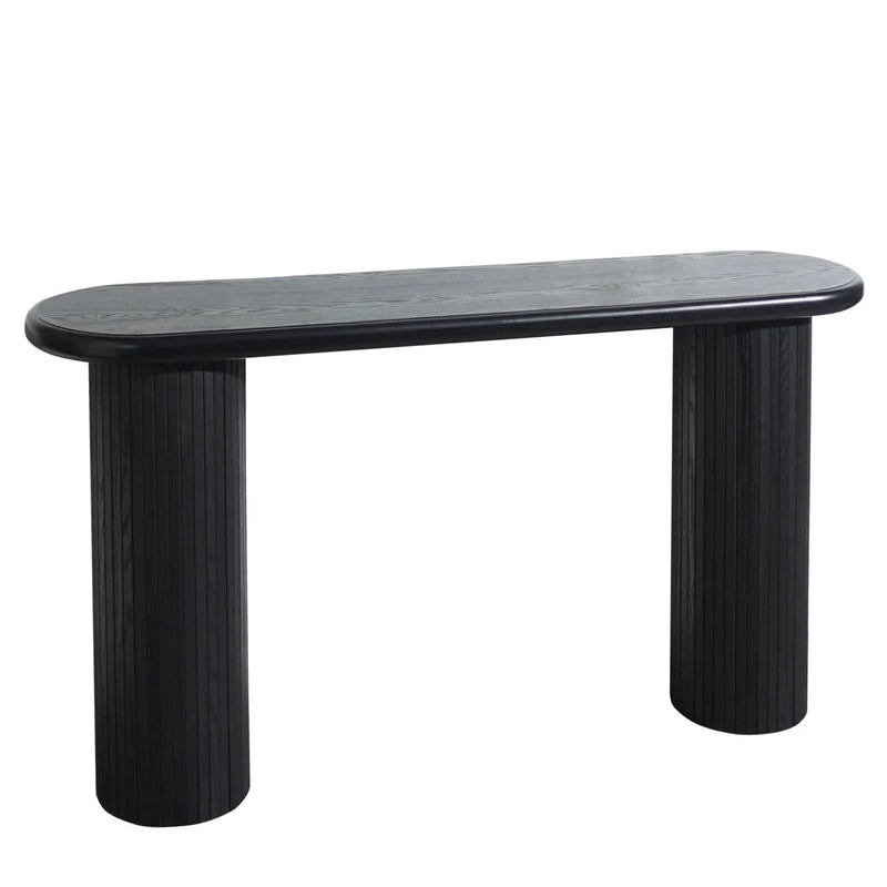 Fluted Cylinder Console Table - Black by Unique Piece Furniture