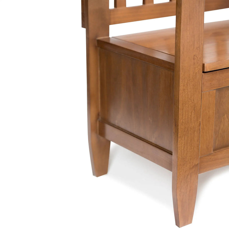 Brooklyn - Entryway Storage Bench - Medium Saddle Brown by Unique Piece Furniture