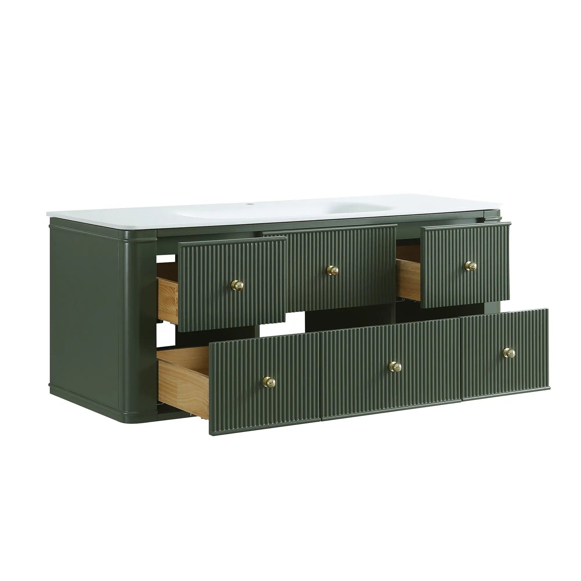 48" Wall Mounted & Floating Single Bathroom Vanity by HouseOfZazla