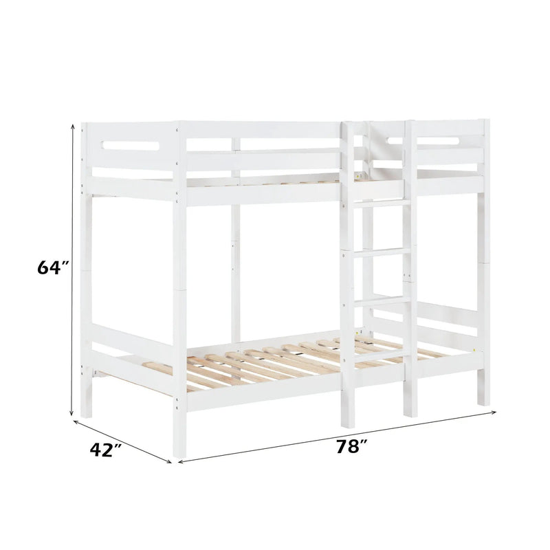 Esin - Twin Twin Bunk Bed - White by Unique Piece Furniture
