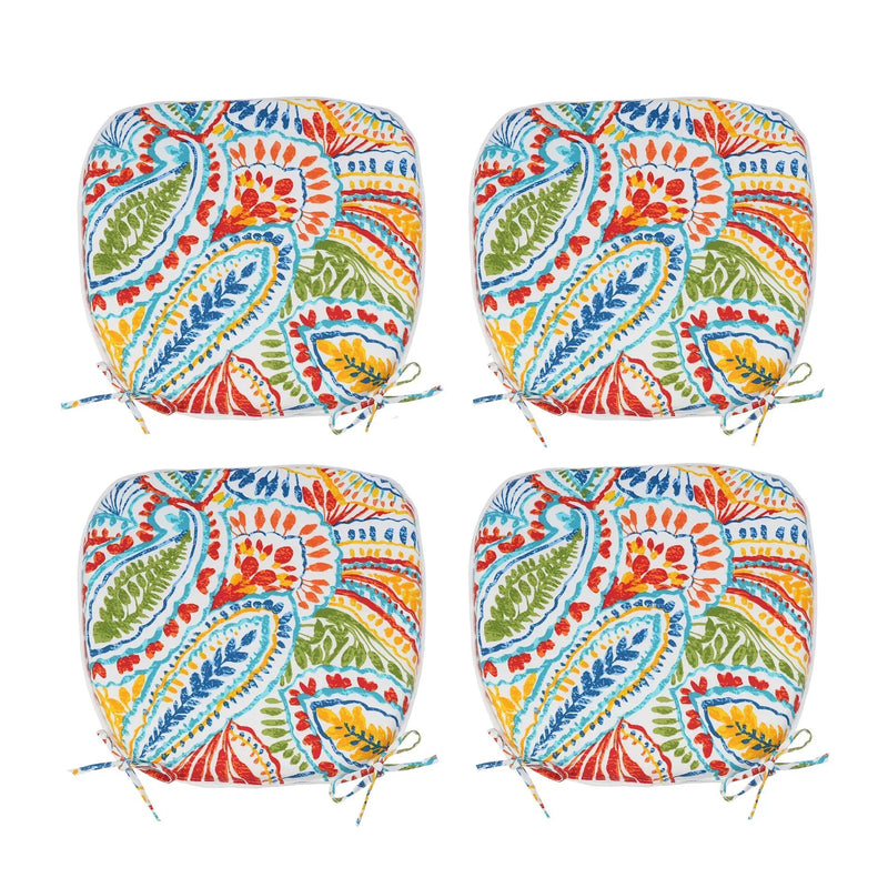 Outdoor Patio Chair Cushions, Water-Repellent U-Shape Thick Foam Seat Cushions (Set of 4) by HouseOfZazla