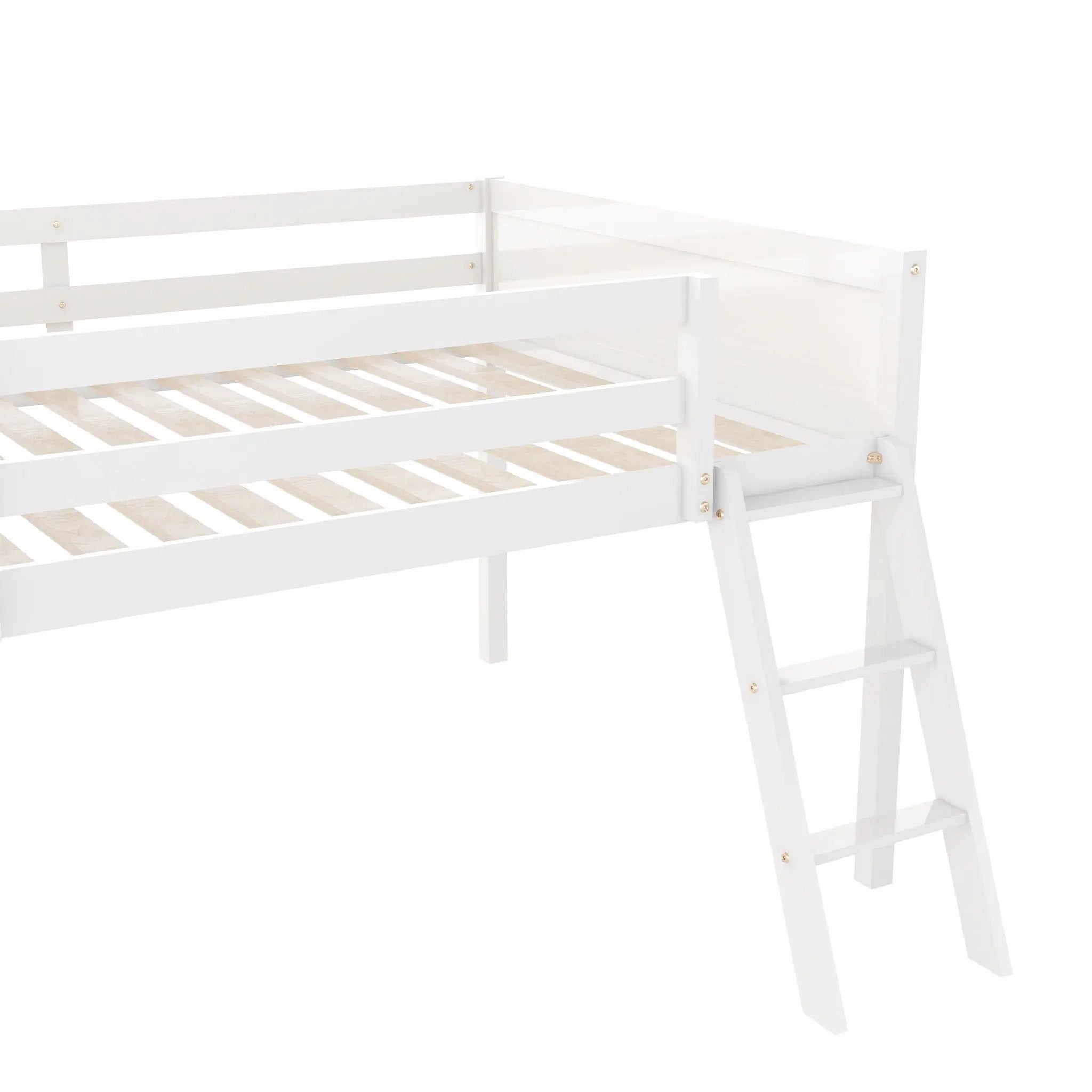 Low Loft Bed With Adjustable Ladder by Unique Piece Furniture