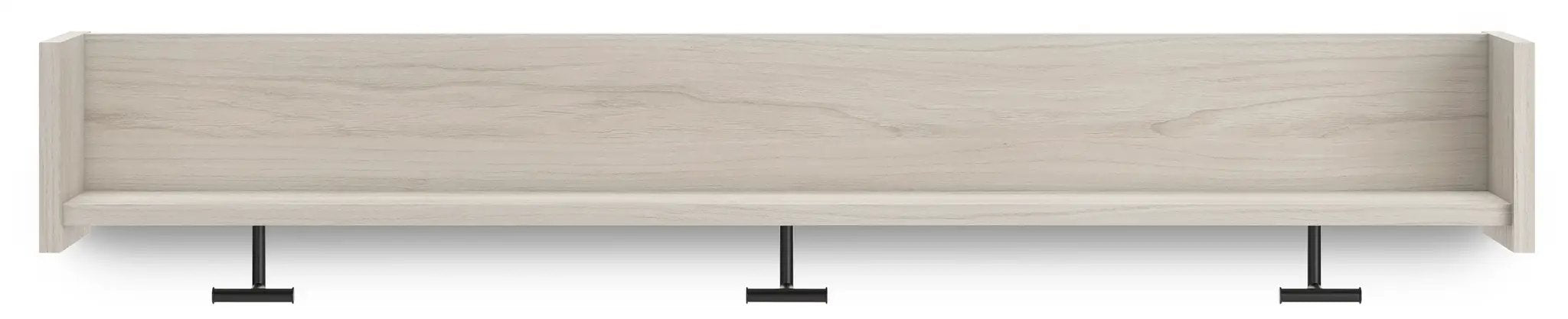 Socalle - Wall Mounted Coat Rack w/Shelf - Light Natural by Unique Piece Furniture