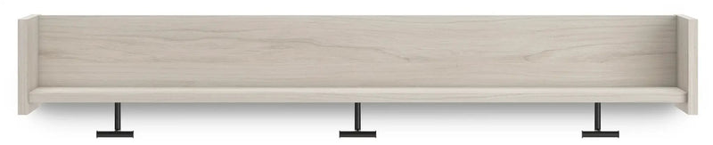 Socalle - Wall Mounted Coat Rack w/Shelf - Light Natural by Unique Piece Furniture