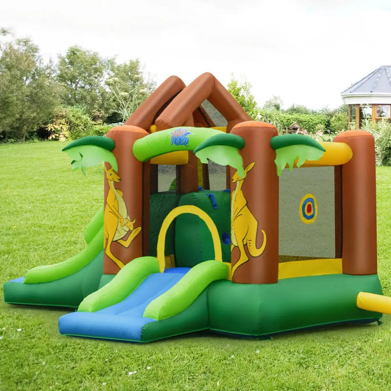 Kids Inflatable Jungle Bounce House Castle including Bag without Blower by DirectDeals