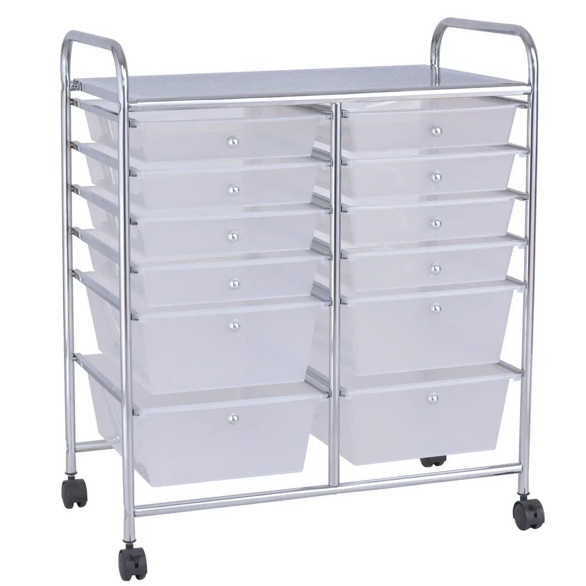 12 Storage Drawer Organizer Bins Rolling Cart, photo 9 of 20
