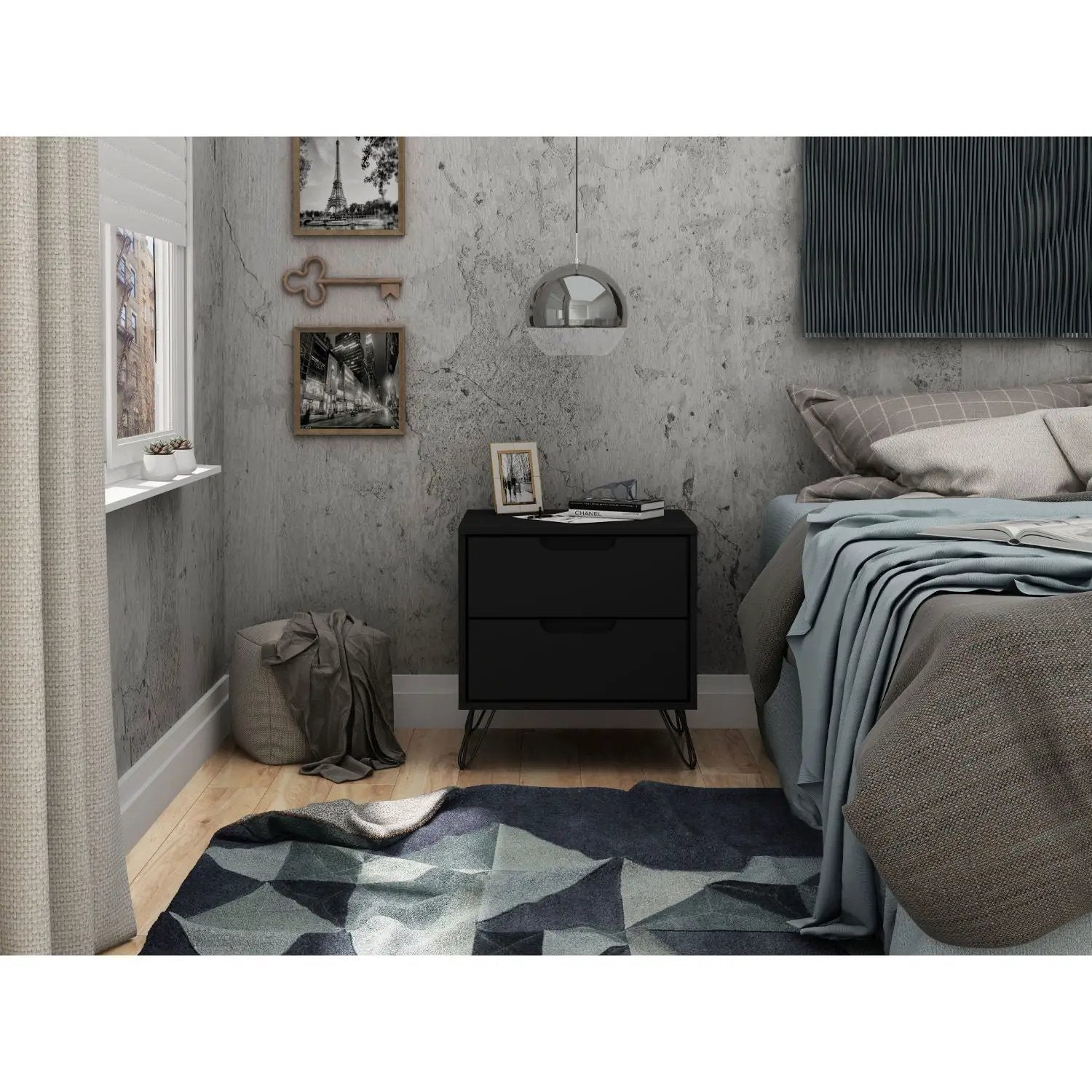 Rockefeller - 2 Drawer Nightstand by HouseOfZazla