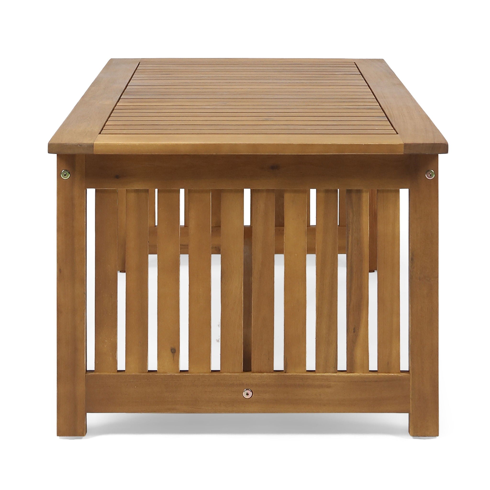 Acacia Wood Rectangular Patio Coffee Table For Outside by HouseOfZazla
