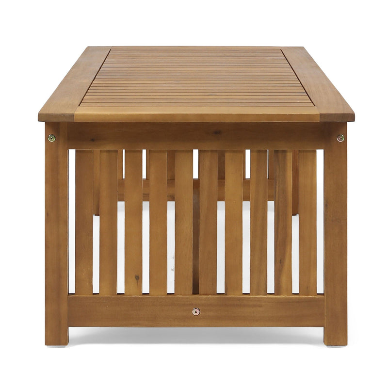 Acacia Wood Rectangular Patio Coffee Table For Outside by HouseOfZazla