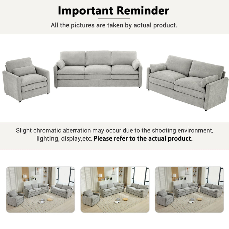 Cozy Sofa Set Oversized Comfy Cloud Sofa With Double Cushion by Unique Piece Furniture