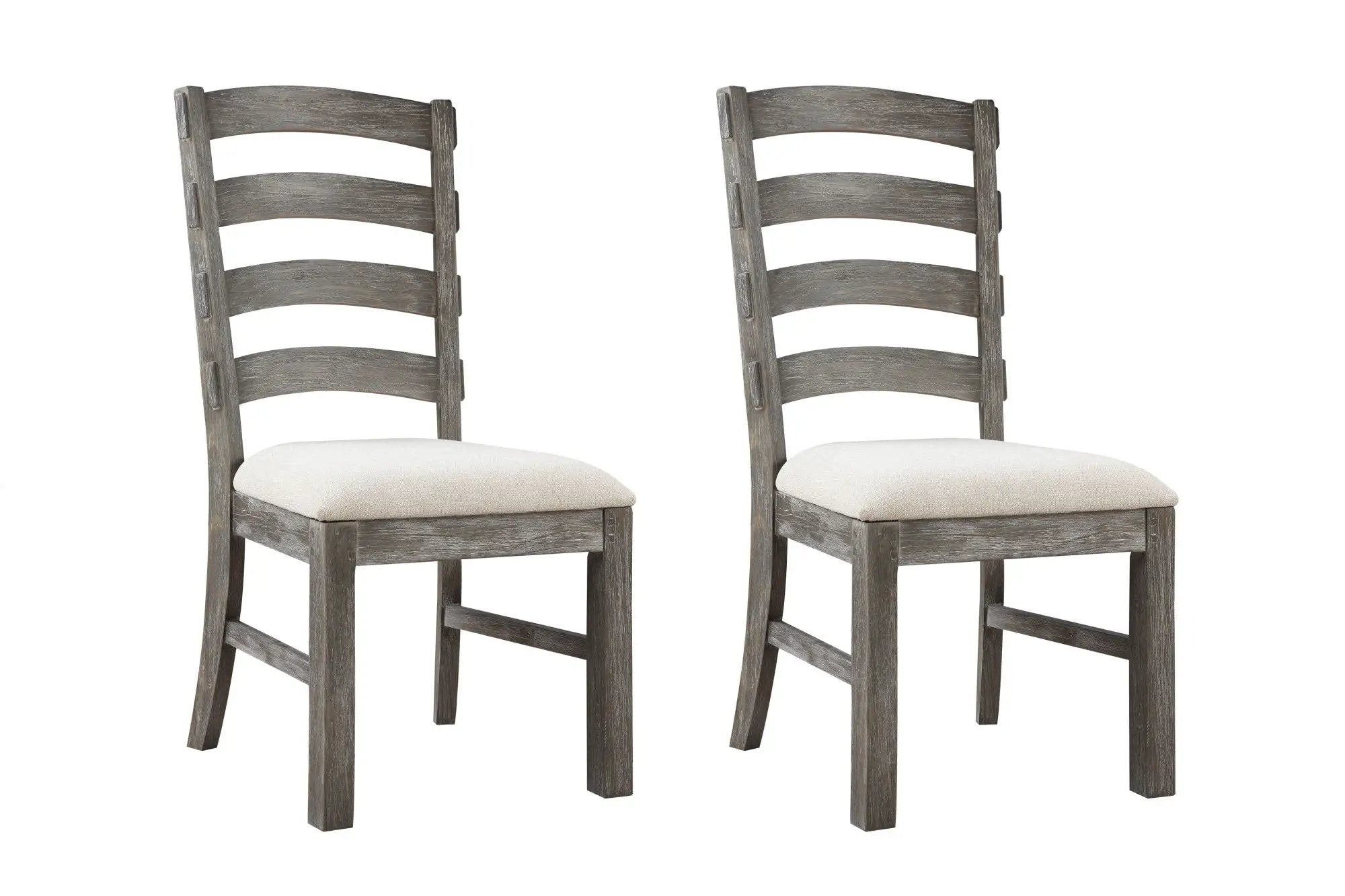 Upholstered Dining Chairs (Set of 2) - Brown - Wood by HouseOfZazla