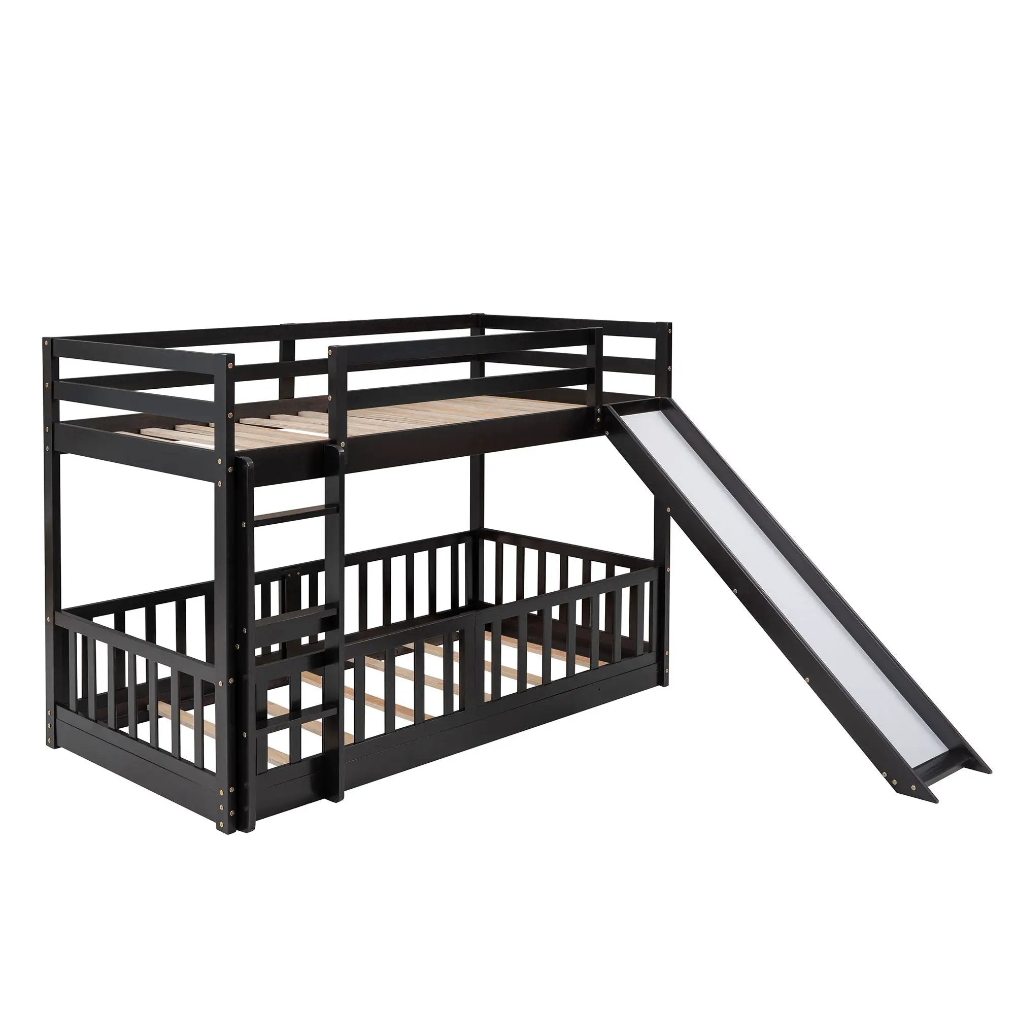 Bunk Bed With Convertible Ladder And Slide by Unique Piece Furniture