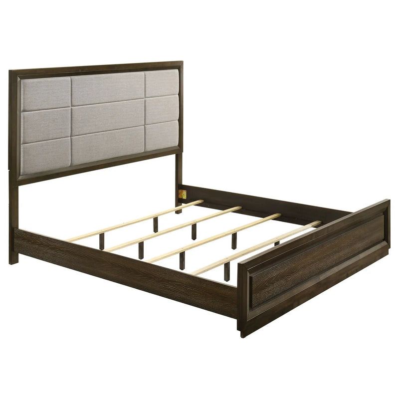 Atlas 4-piece Eastern King Bedroom Set Dark Oak by Unique Piece Furniture