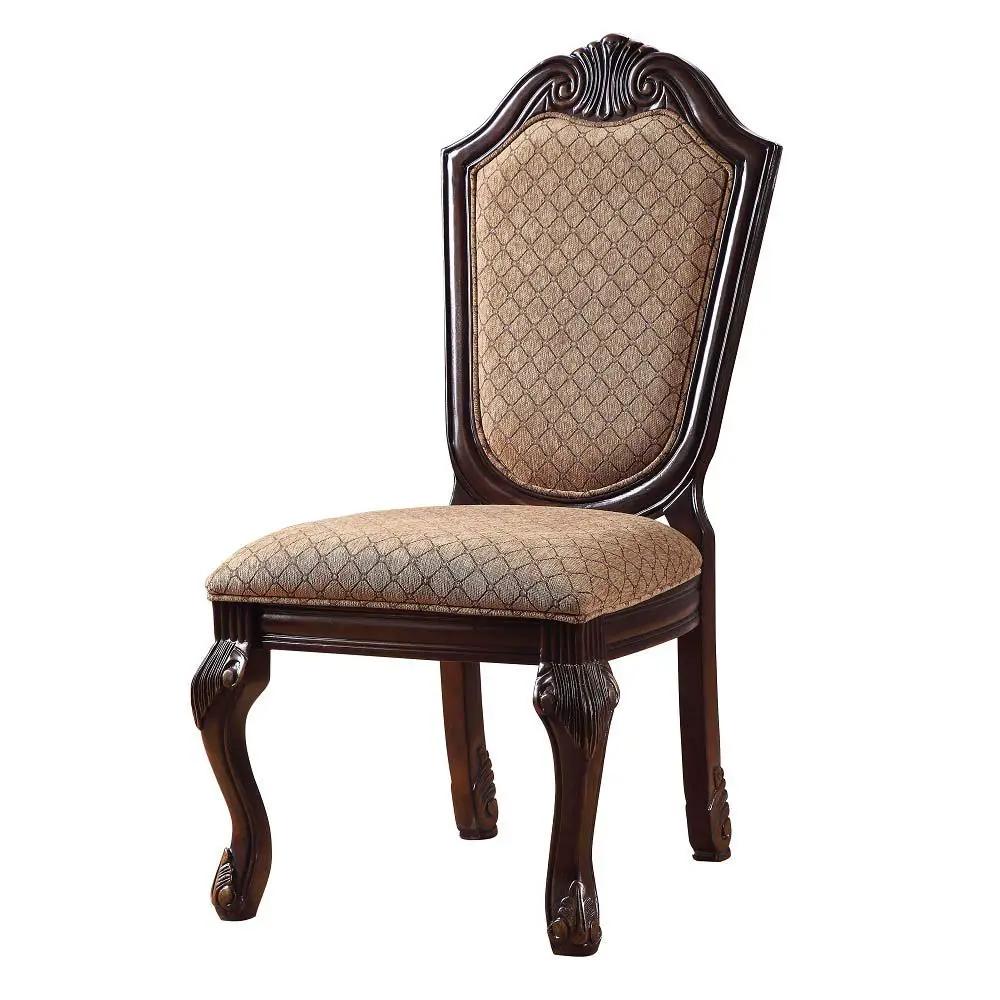 Chateau De Ville - Side Chair (Set of 2) - Fabric & Espresso by Unique Piece Furniture