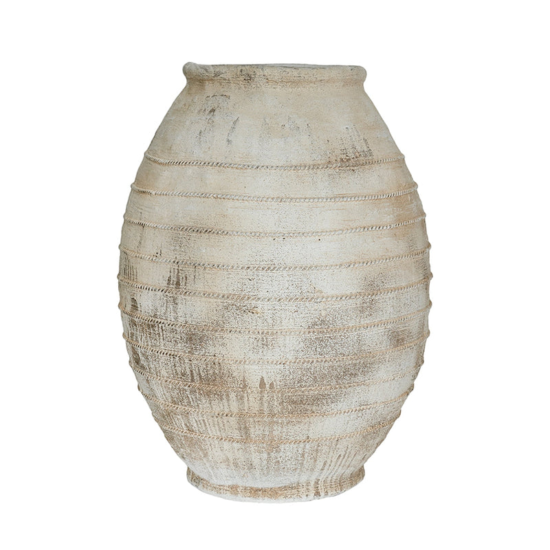 22.4x22.4x30.5" Large Magnesium Flower Pot with Weathered Finish by HouseOfZazla