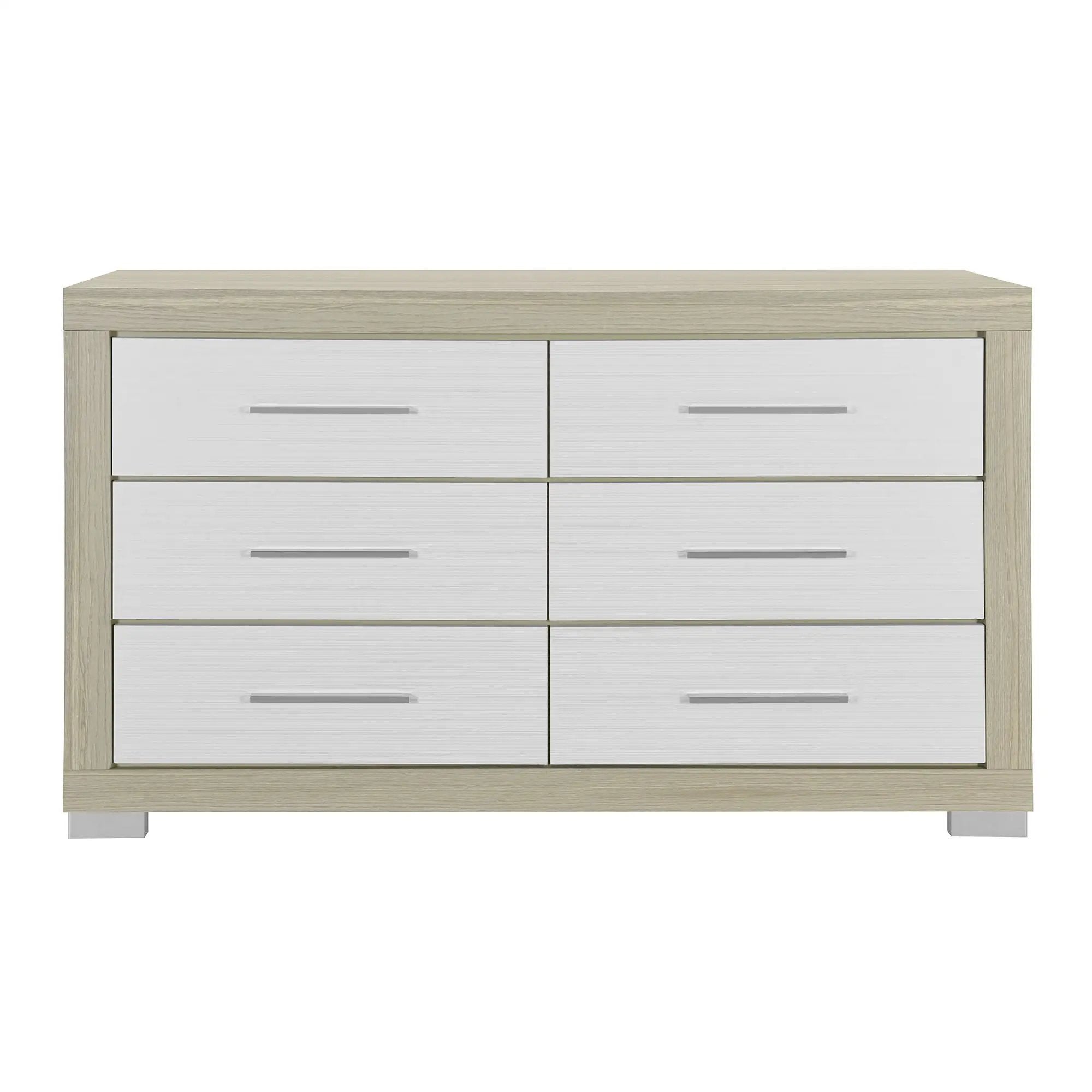Elsa - 2 Toned And Dresser With Bar Handle And Construction by Unique Piece Furniture