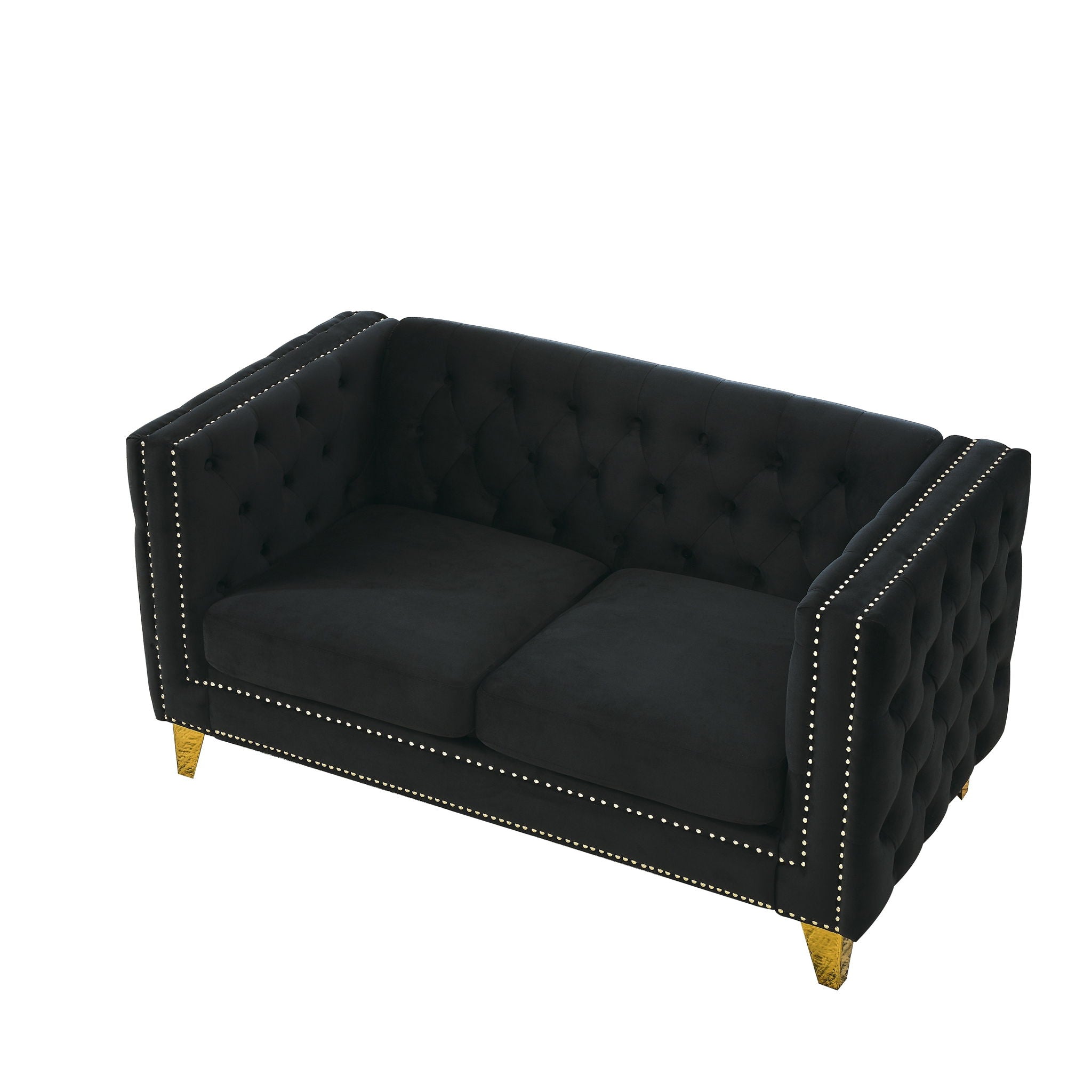 Upholstered Couch Sofa With Button Tufting For Living Room by HouseOfZazla