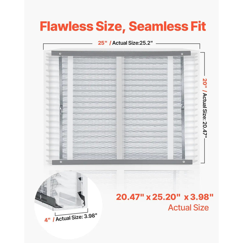 Air Filters MERV 13 Electrostatic Pleated HVAC Furnace Filter 4-Pack 20 x 25 x 4 by HouseOfZazla