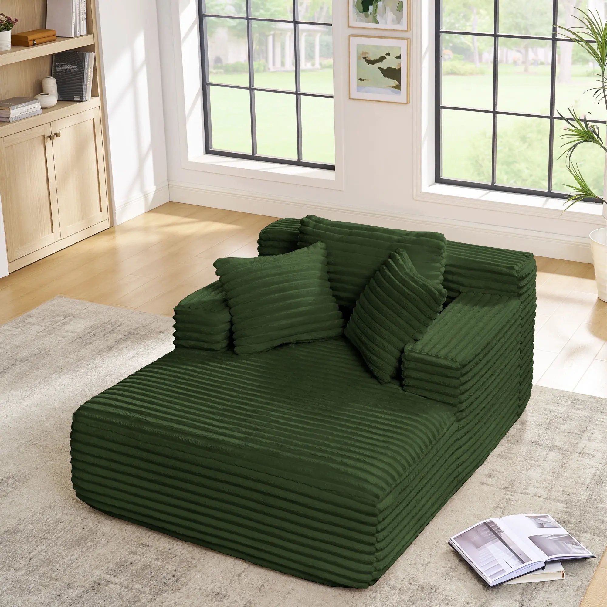 Chaise Lounge Sofa Bed With Deep Seat For Living Room by Unique Piece Furniture