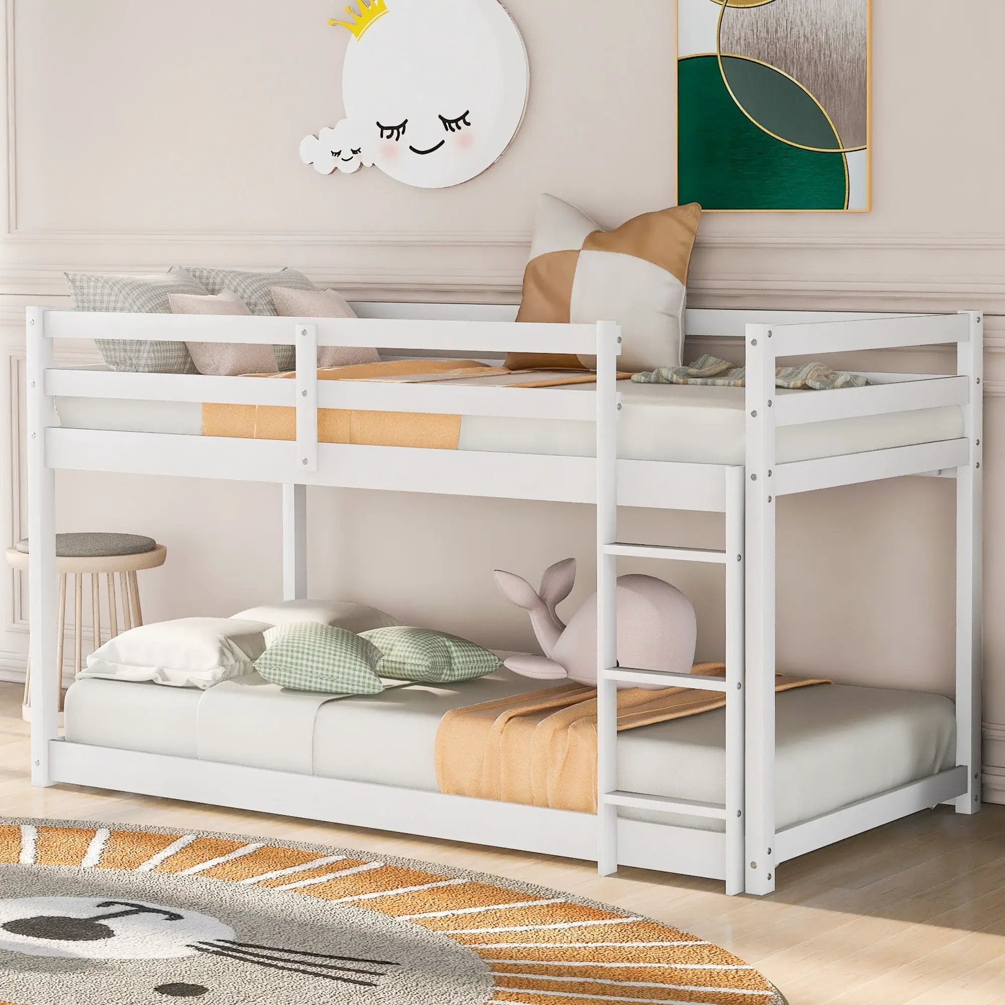 Floor Bunk Bed With Ladder by Unique Piece Furniture