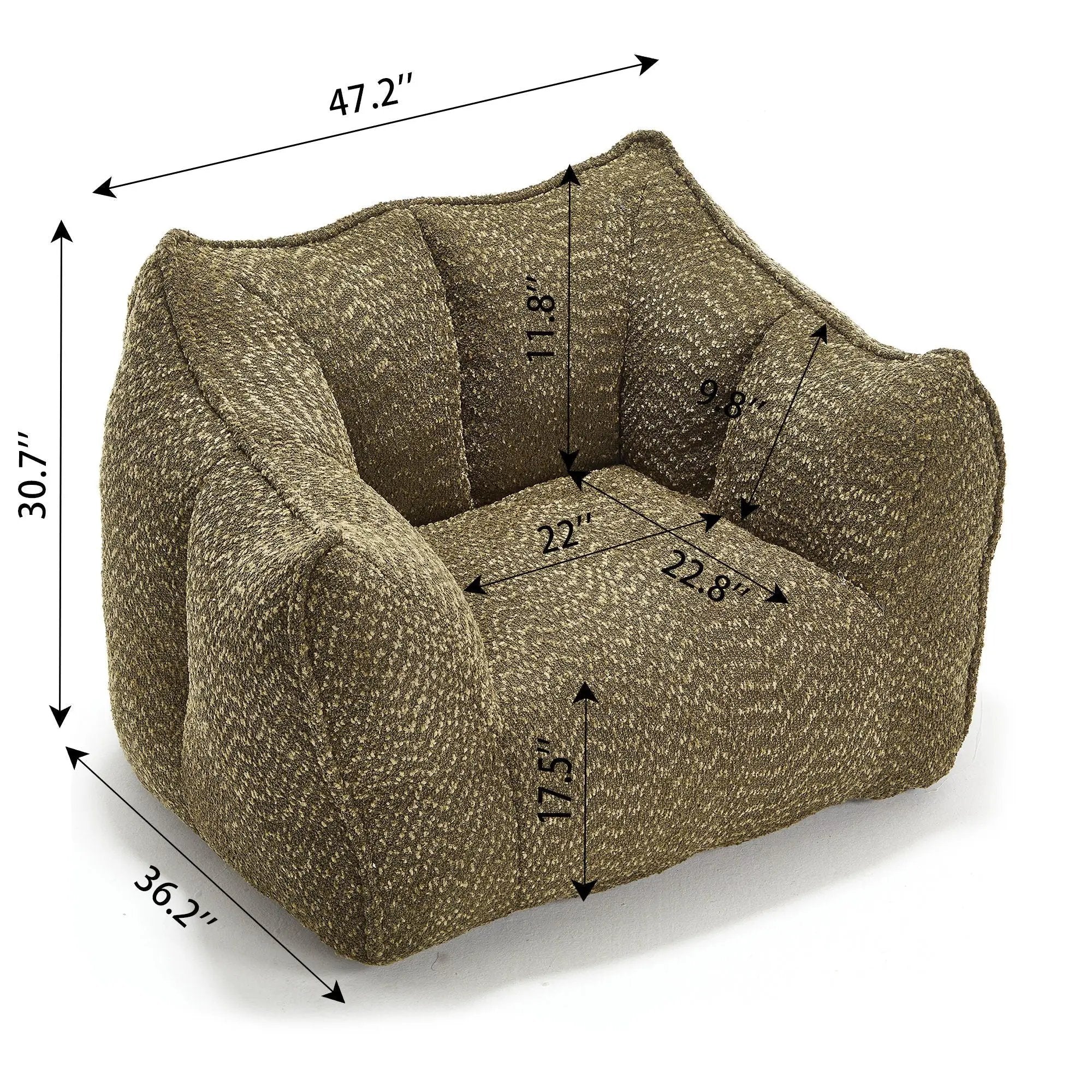 Comfortable Sofa Chairs With Highly Resilient Foam For Living Rooms And Bedrooms by Unique Piece Furniture