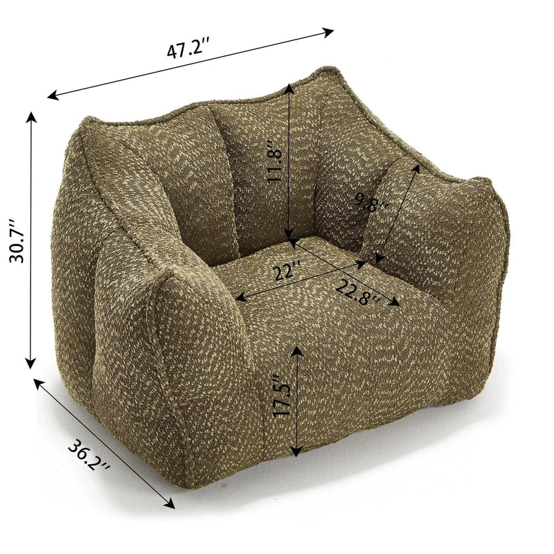 Comfortable Chenille Sofa Chairs With Highly Resilient Foam by HouseOfZazla