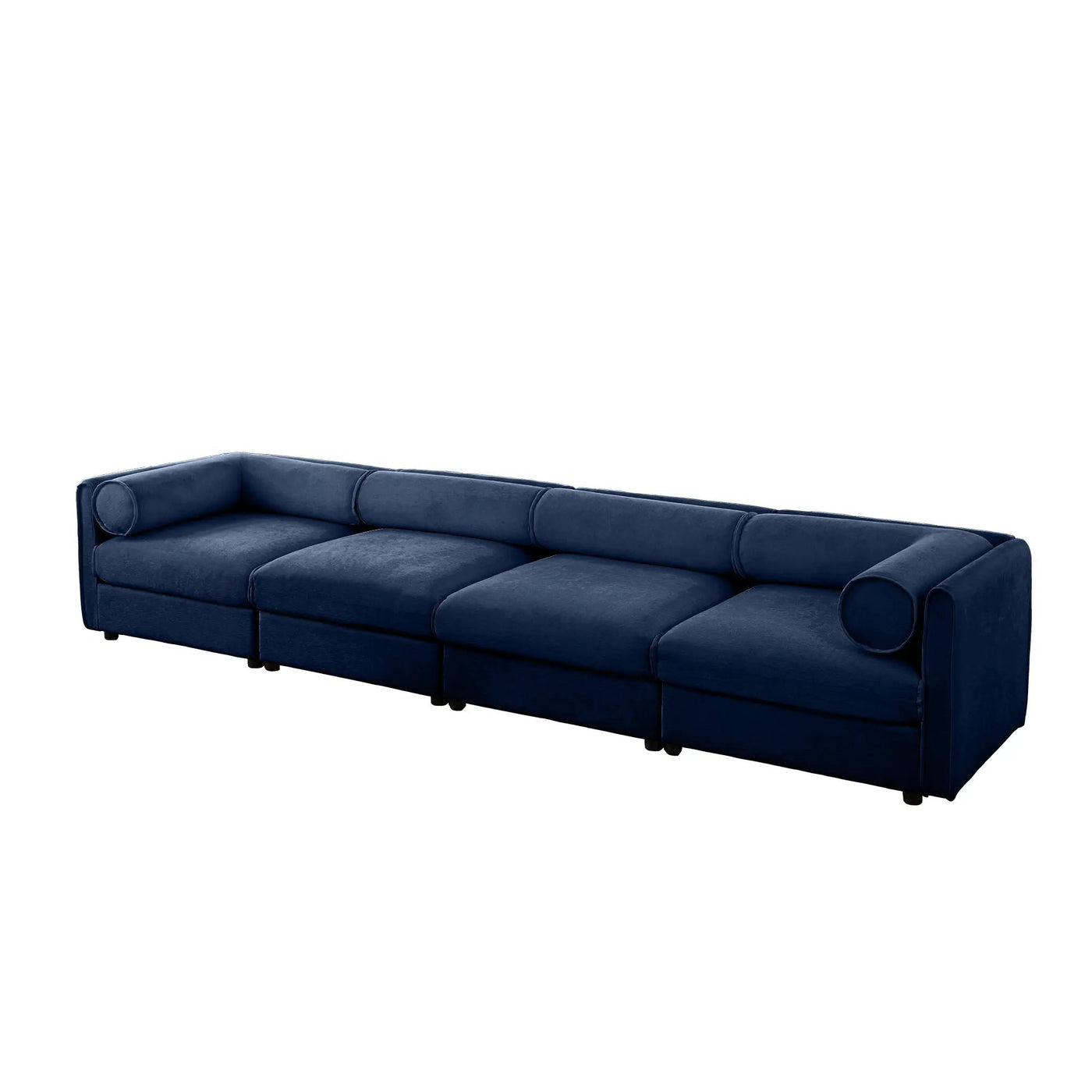 Stylish Sofa With Storage Seat And Cylindrical Backrest by Unique Piece Furniture